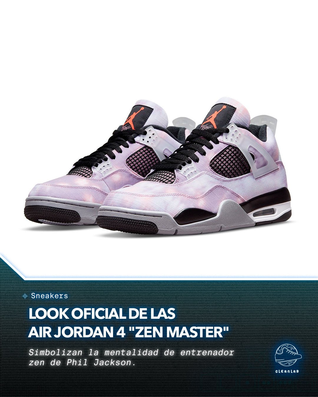 Noticias Sneakers | Look oficial de las Air Jordan 4 "Zen Master" - Clean Lab PE