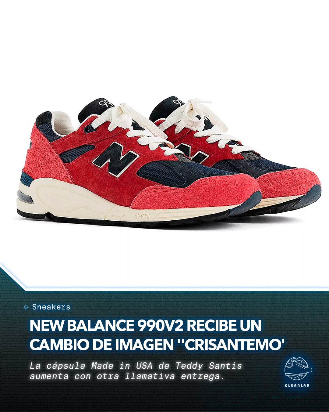 Noticias Sneakers | New Balance 990v2 recibe un cambio de imagen "Crisantemo" - Clean Lab PE