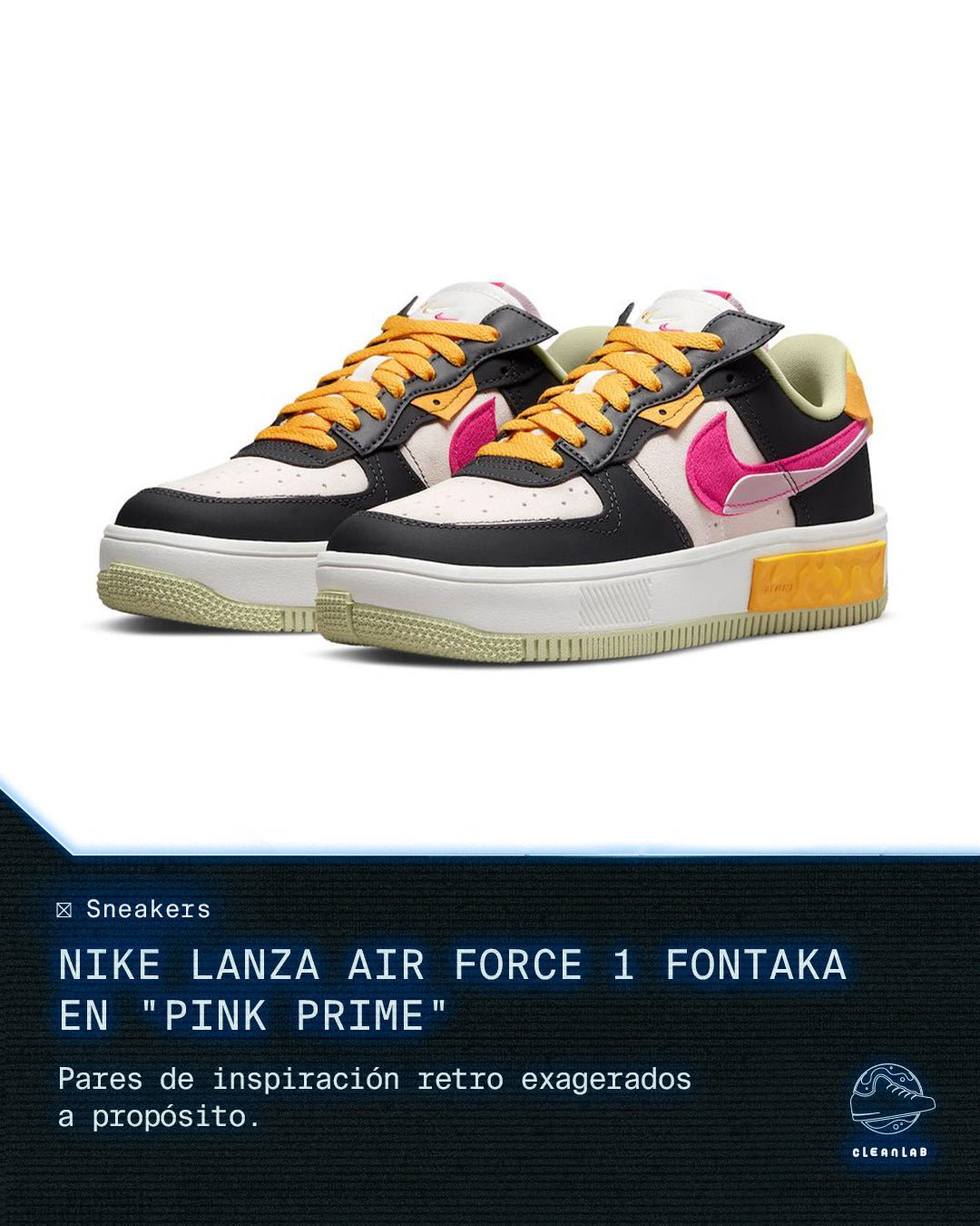 Noticias Sneakers | Nike lanza Air Force 1 Fontanka en "Pink Prime" - Clean Lab PE