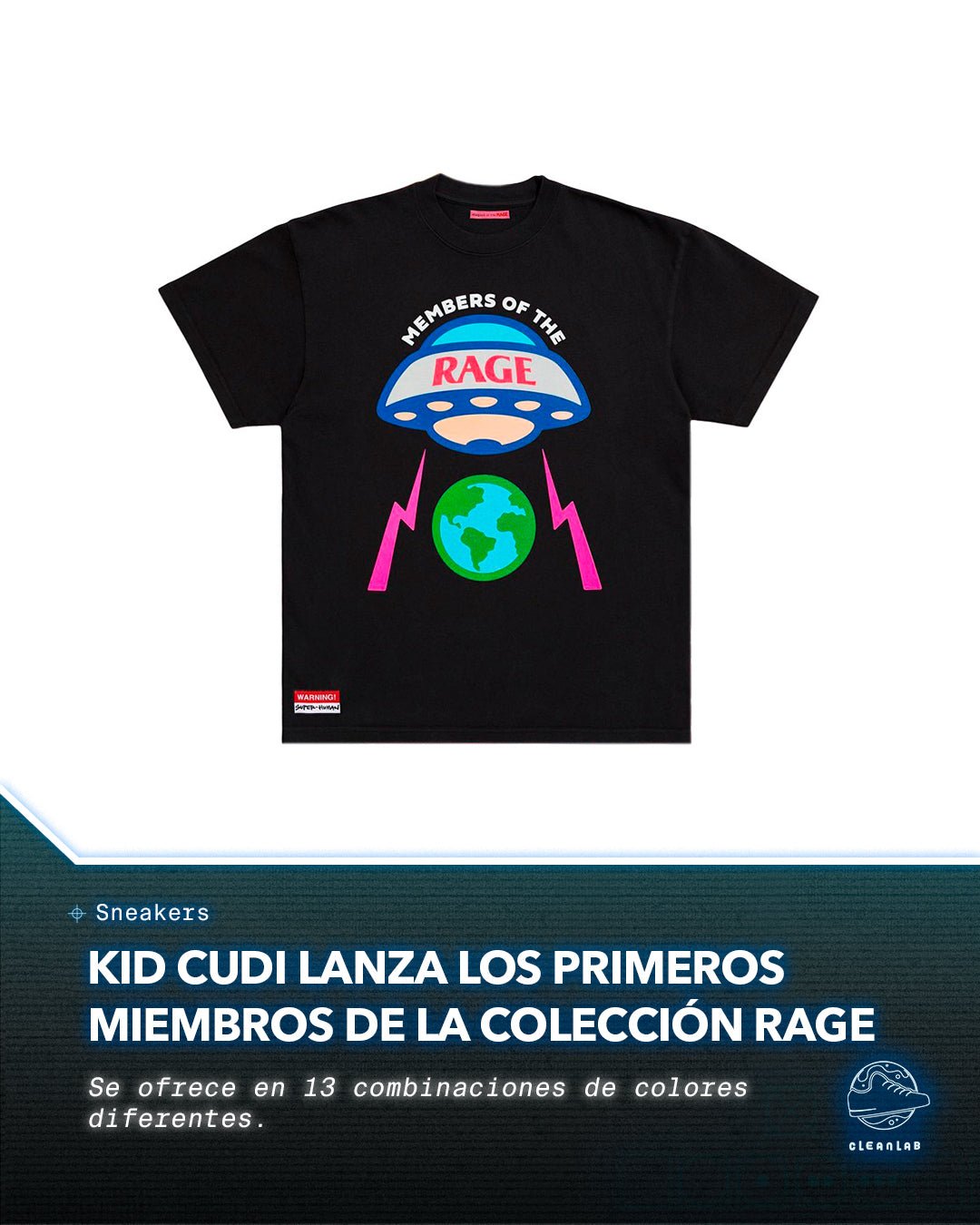 Noticia Moda | Kid Cudi lanza los primeros miembros de la colección Rage - Clean Lab PE