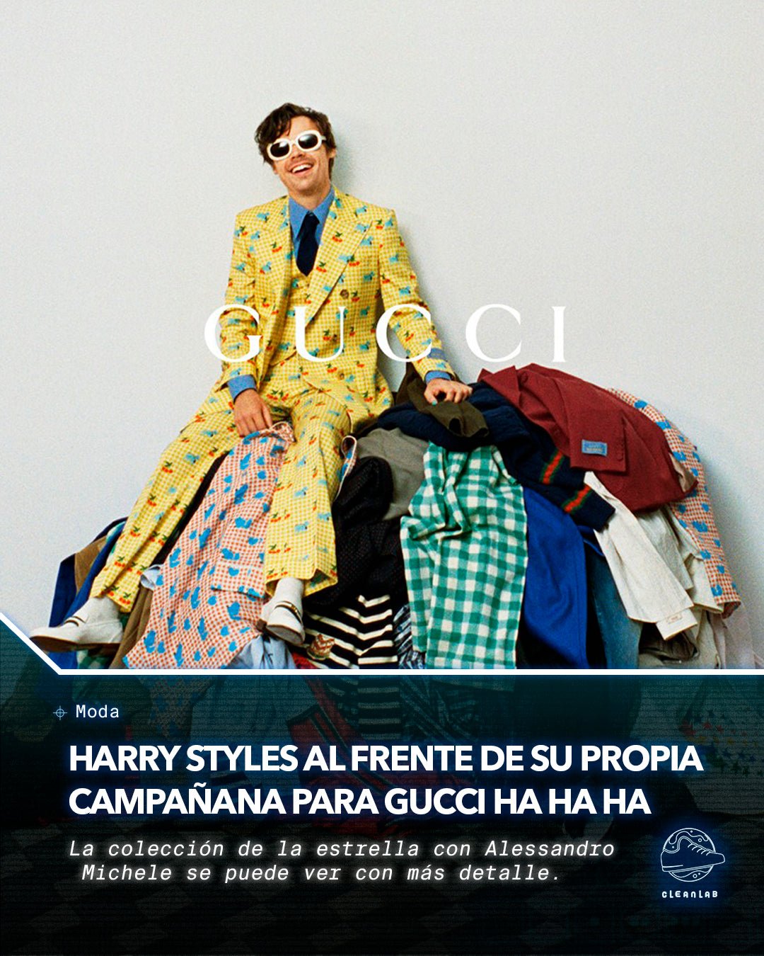 Noticia Moda | Vea y mire a Harry Styles al frente de su propia campaña para Gucci JA JA JA - Clean Lab PE