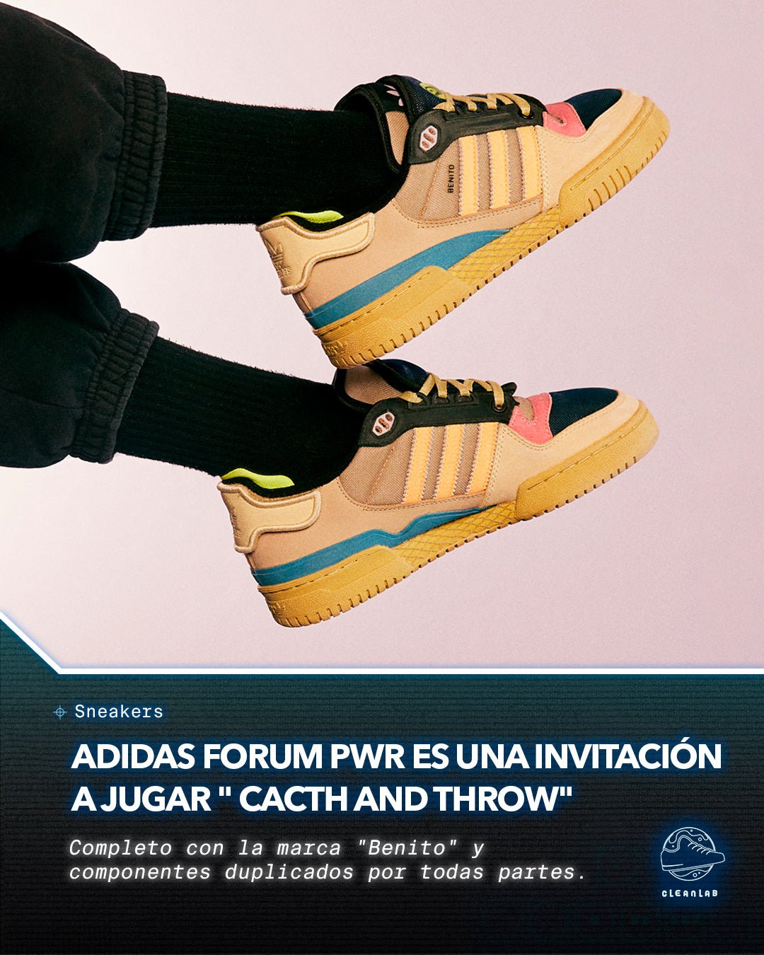 Noticias Sneakers | adidas Originals Forum PWR de Bad Bunny es una invitación a jugar un juego de "Catch and Throw" - Clean Lab PE