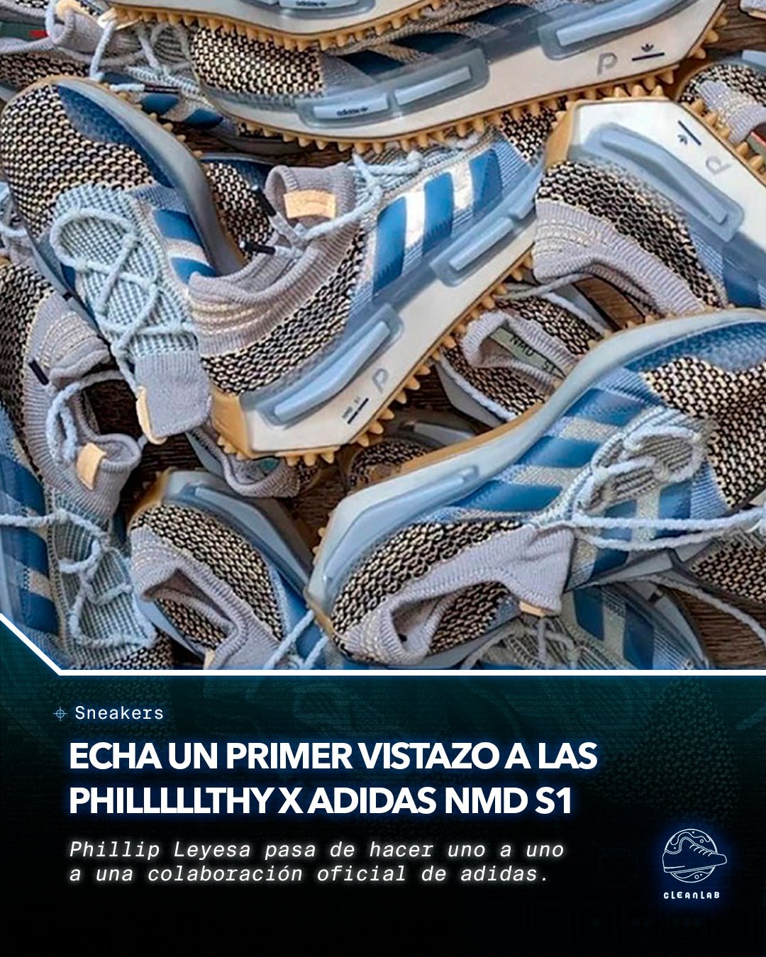 Noticias Sneakers | Echa un primer vistazo a las Philllllthy x adidas NMD S1 - Clean Lab PE