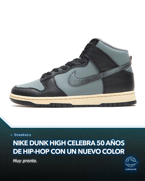 Noticias Sneakers | Nike Dunk High celebra 50 años de hip-hop con un nuevo color negro/gris