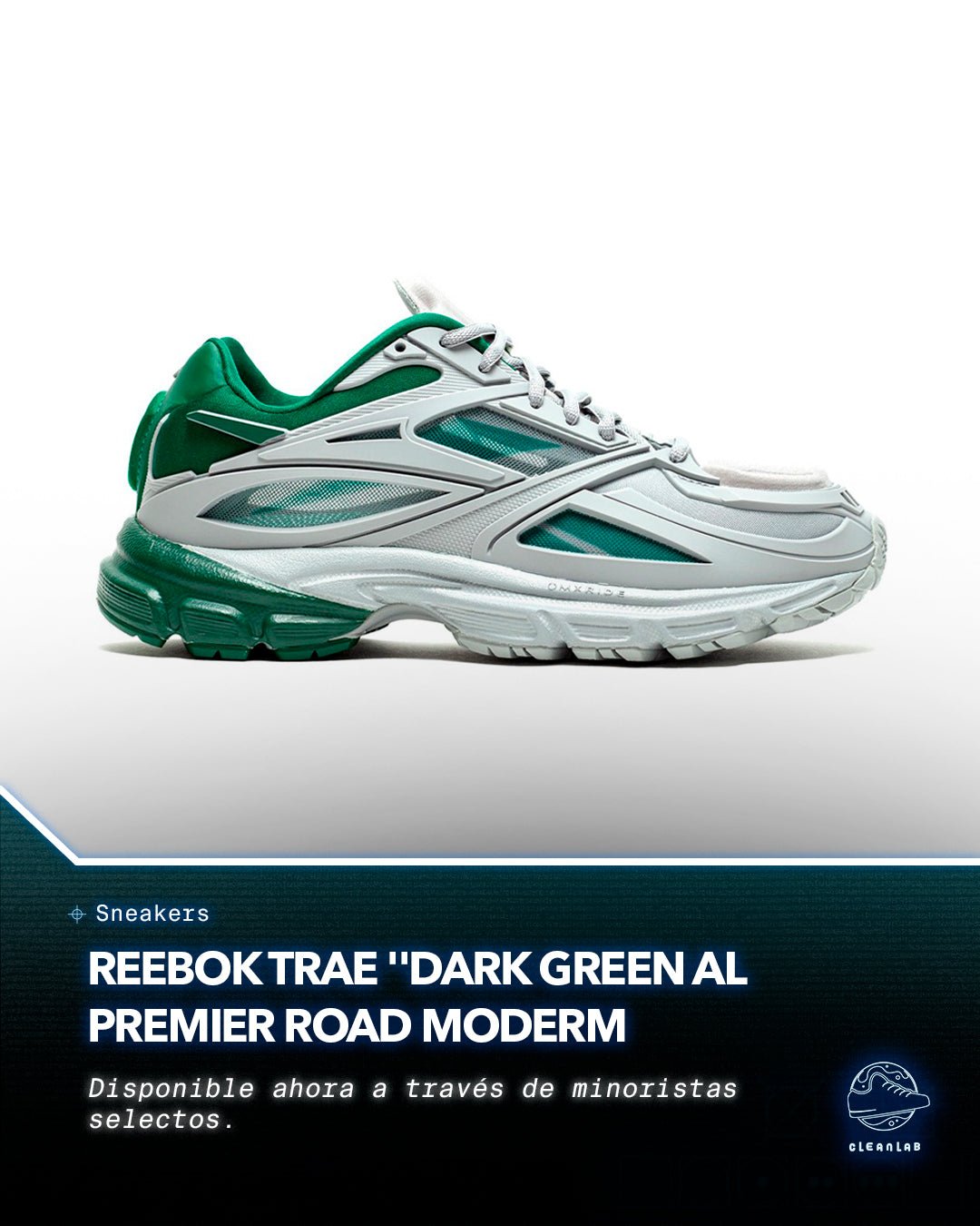 Noticias Sneakers | Reebok trae "Dark Green" y "Vector Navy" al Premier Road Modern - Clean Lab PE