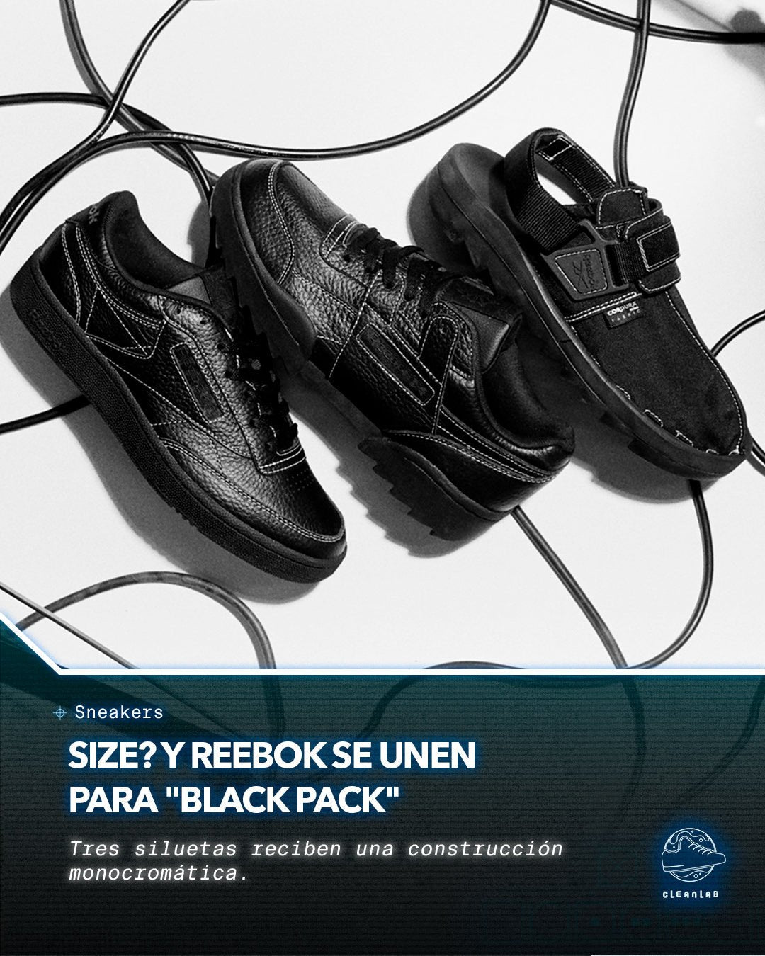 Noticias Sneakers | ¿Talla? y Reebok se unen para "Black Pack" - Clean Lab PE