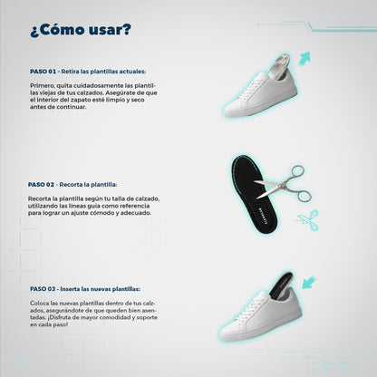 Plantillas Premium — Amortiguación para uso diario y deporte