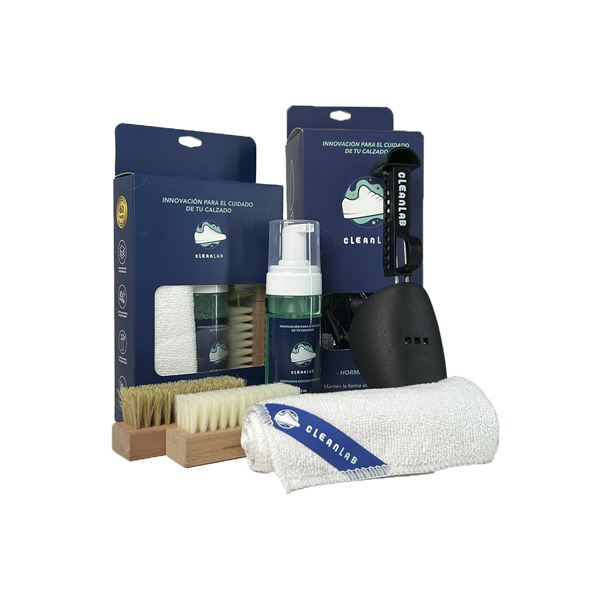 Foam Pack + Hormas Premium 2 pares - Limpieza y Protección Zapatillas