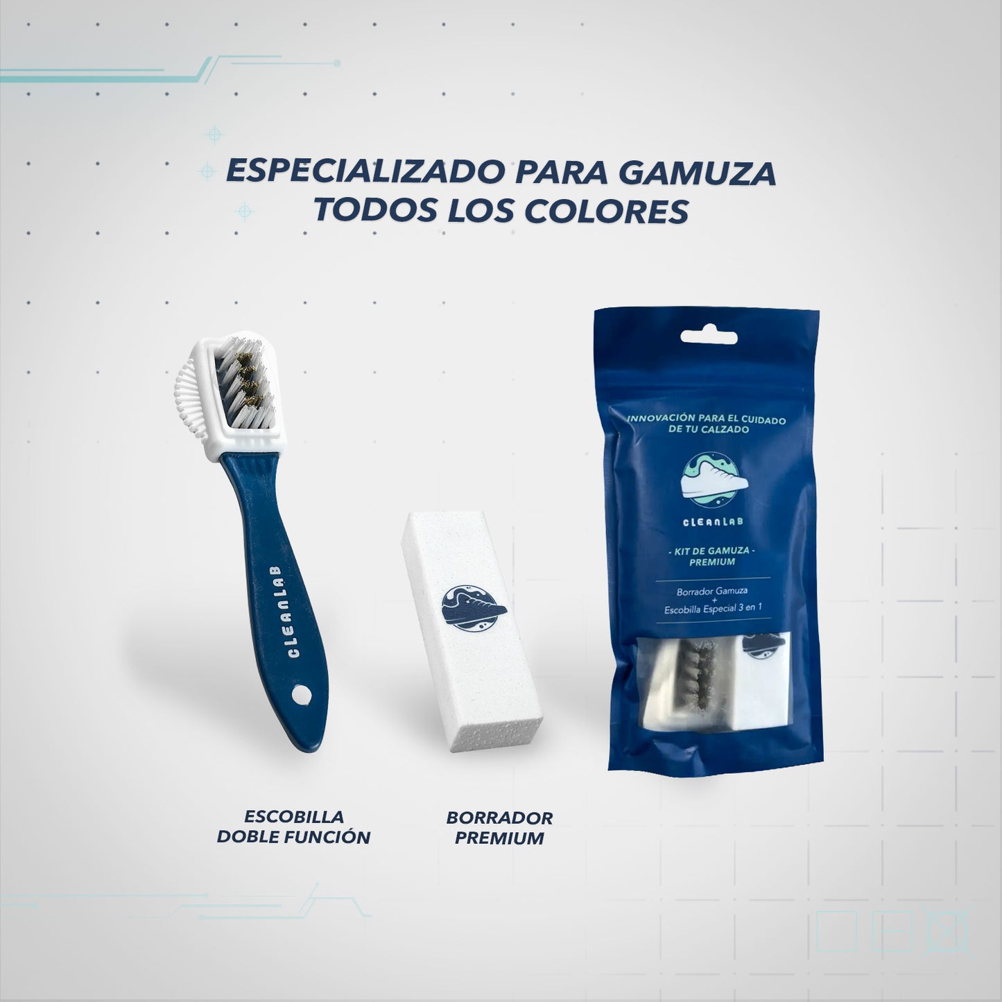 Kit de Gamuza Premium - Limpieza de Zapatillas