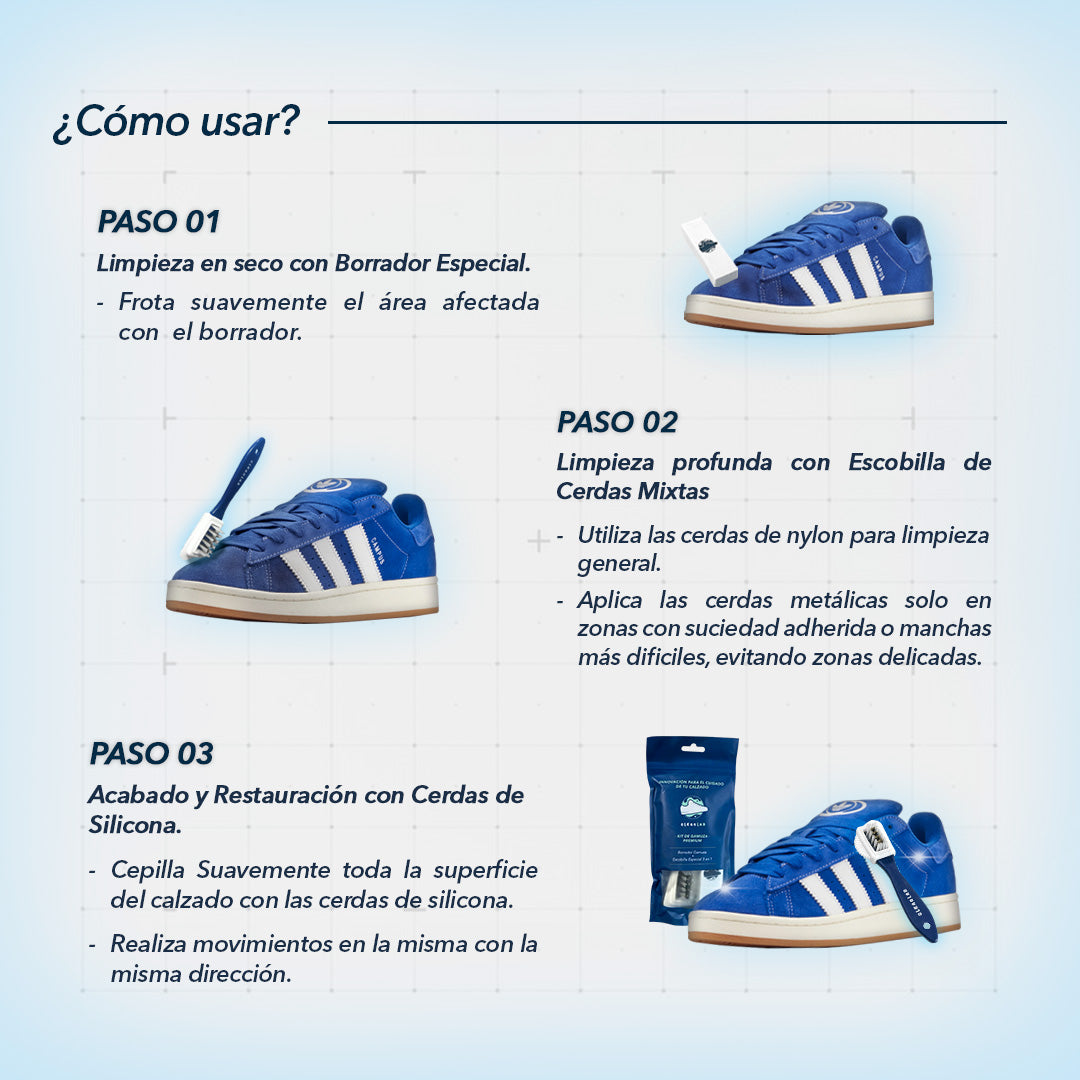 Kit de Gamuza Premium - Limpieza de Zapatillas