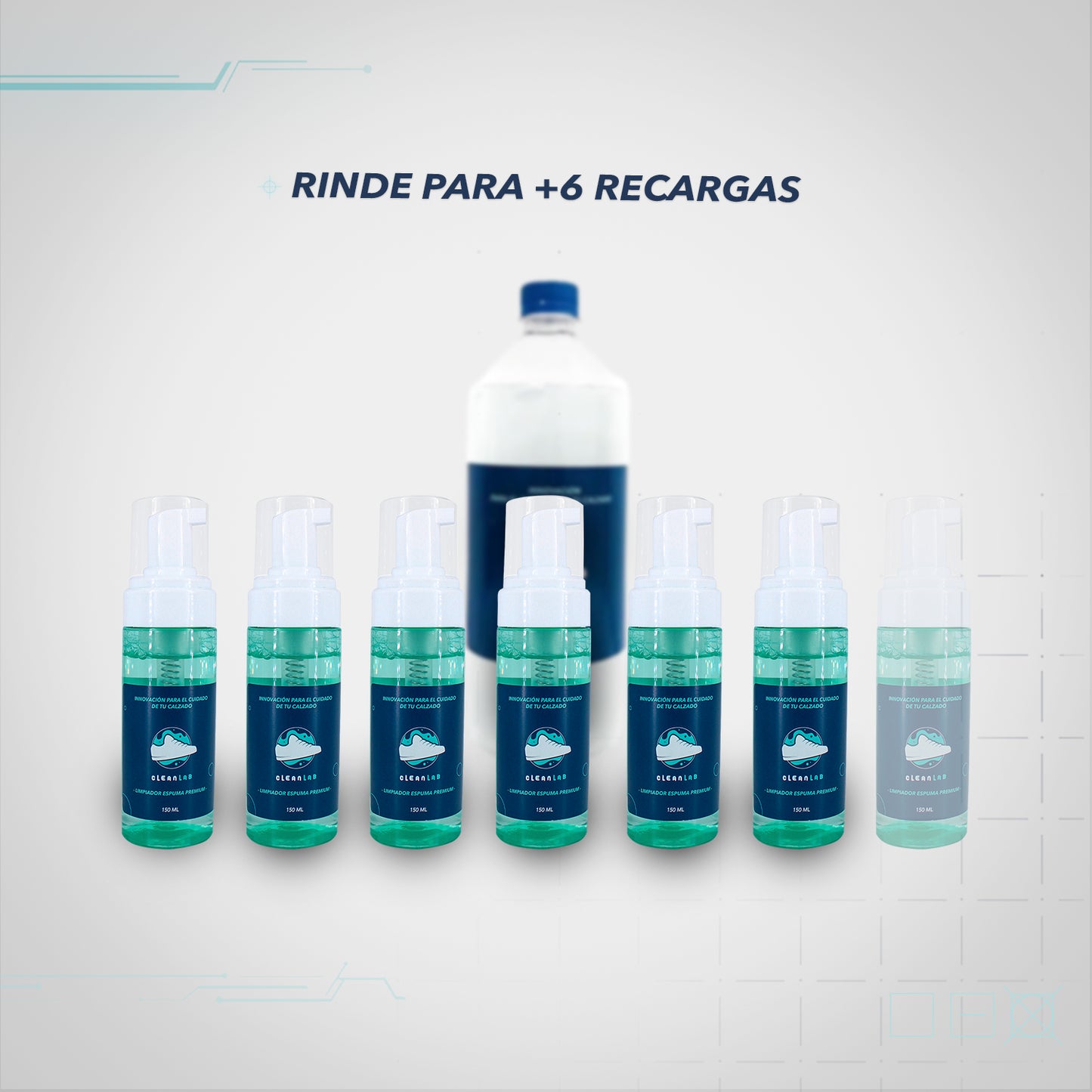 Limpiador Premium 1 Litro — Botella refill de recarga